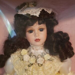 Brand New in Box Vintage Collectible Memories Porcelain Doll "Deborah"